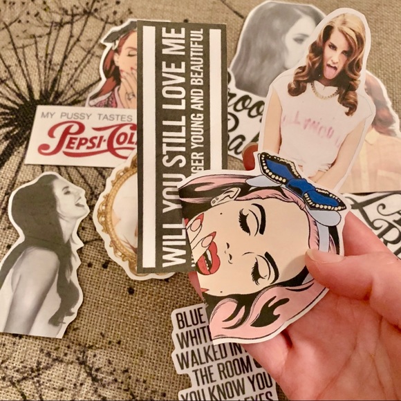 12 piece Lana del Rey handmade sticker pack - Picture 3 of 3